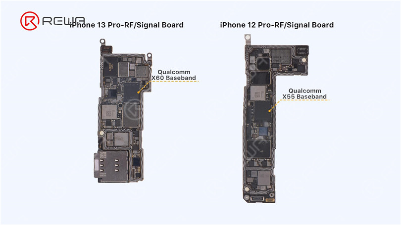 Separación de la placa base del iPhone 13 Pro - ¿La CPU más caliente?