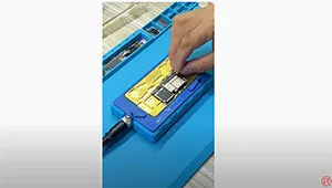 Reparar iPhone X sin servicio saltando un cable