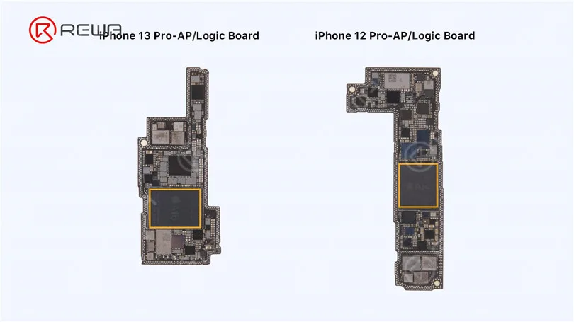 Separazione della scheda madre dell'iPhone 13 Pro - La CPU più calda?
