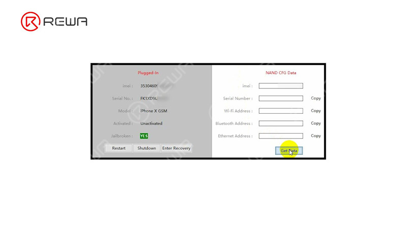 Unlock NAND Data for NAND Repair - Fix iPhone X Stuck in Recovery Mode