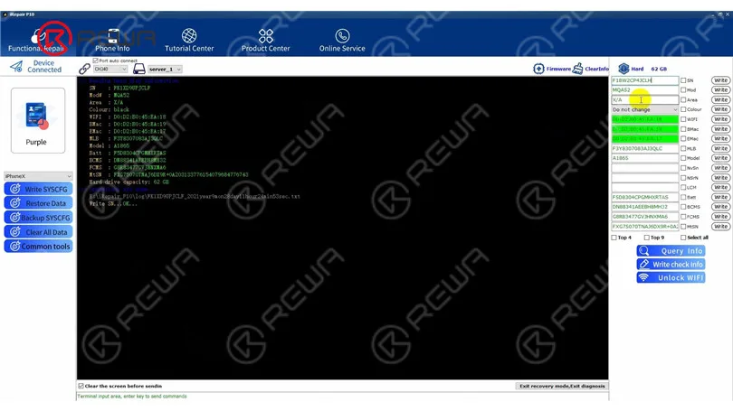 unlock nand data for nand repair - fix iphone x stuck in recovery mode NAND-Daten für die NAND-Reparatur freischalten - iPhone X im Wiederherstellungsmodus fixieren