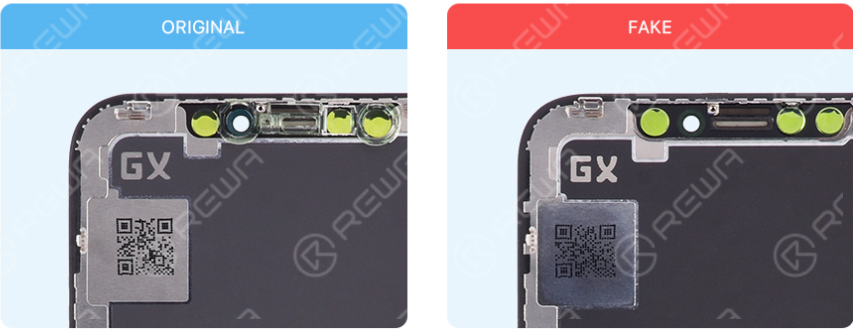 GX Screen Assembly diferencia entre el código QR