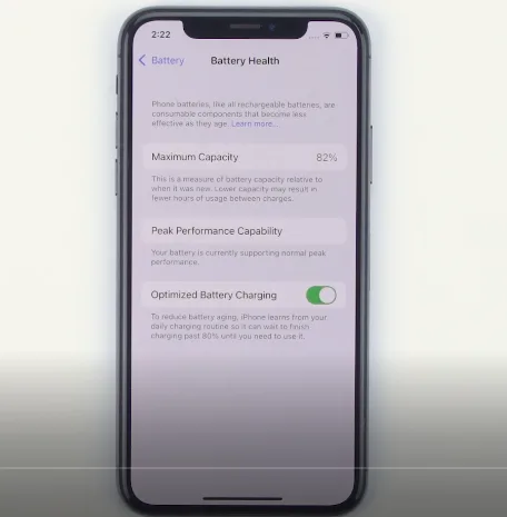 iPhone low battery health