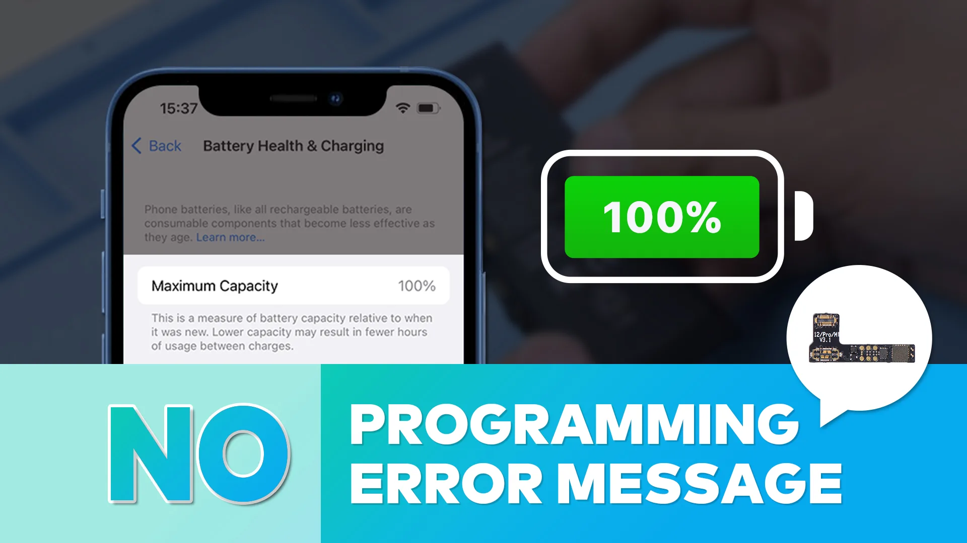 Sin programación, 100% Salud - Revelando el nuevo método de reparación de la batería del iPhone