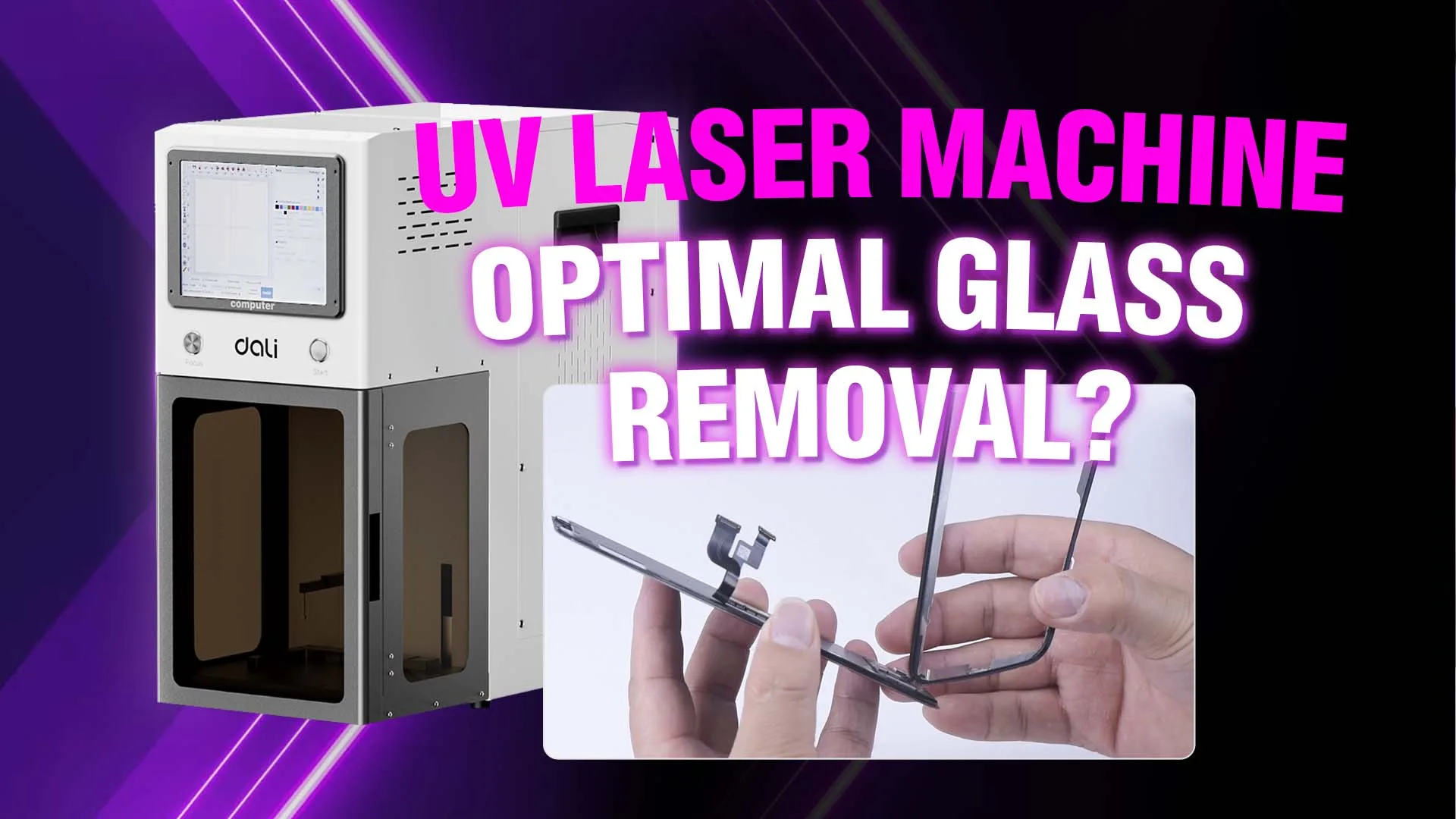 Fini les problèmes de réparation de la vitre et du cadre de l'iPhone ? Découvrez la machine laser UV !