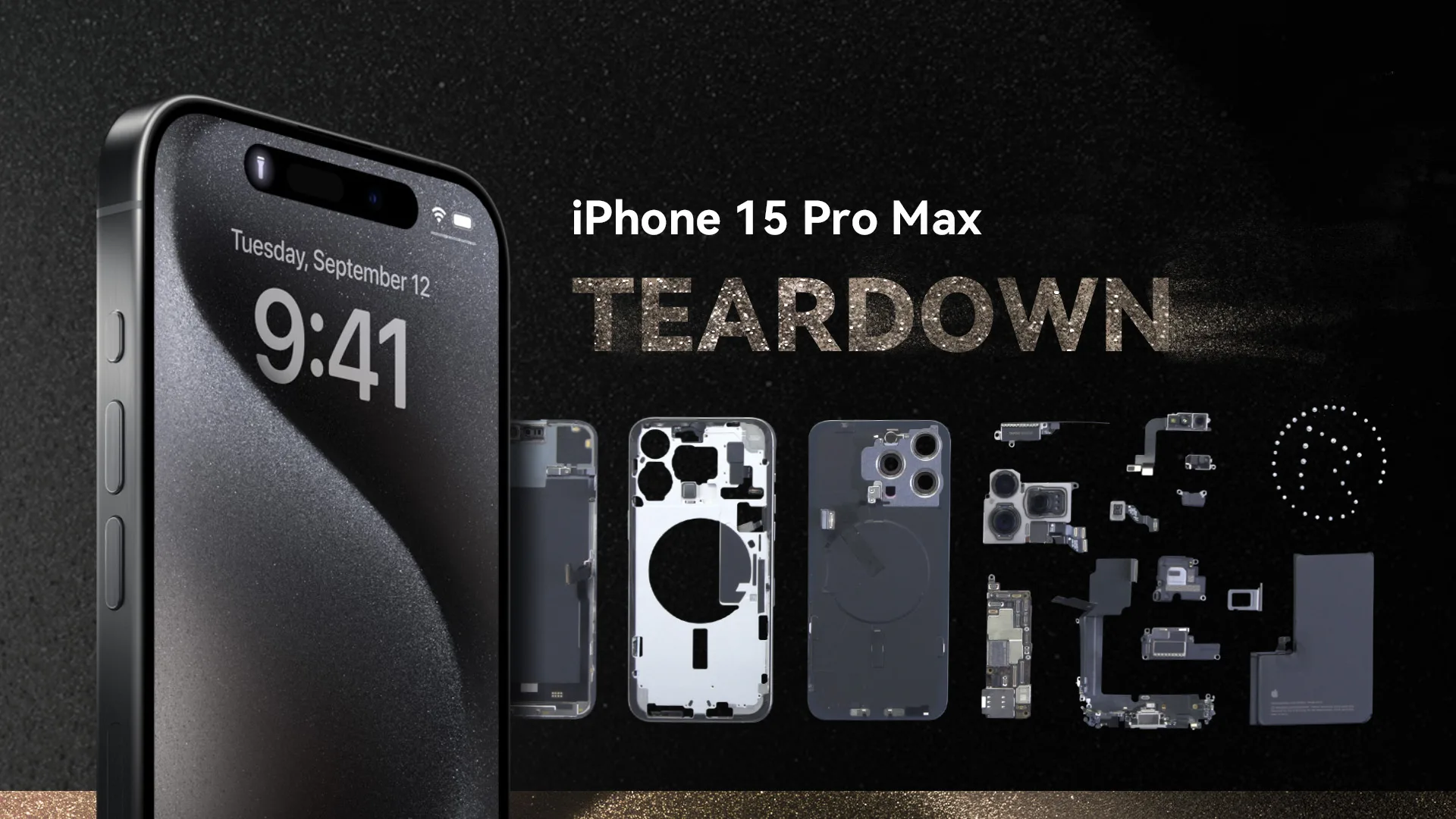 Démontage de l'iPhone 15 Pro Max