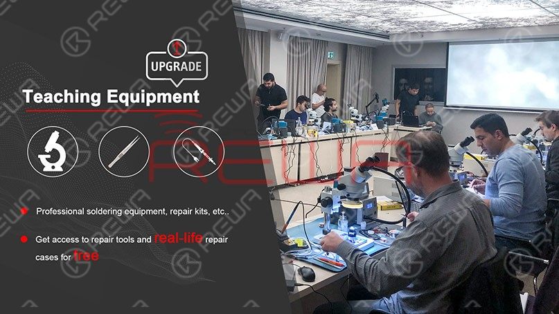 Corso di formazione REWA per la riparazione della scheda logica dell'iPhone nel 2020