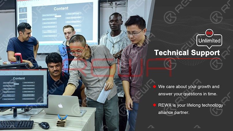 Corso di formazione REWA per la riparazione della scheda logica dell'iPhone nel 2020