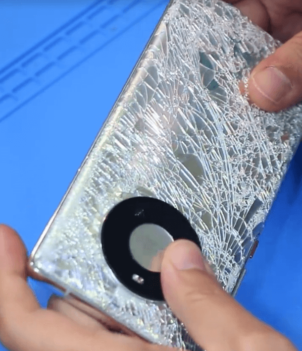 comment réparer le huawei mate 40 pro après une chute brutale dos endommagé du huawei mate 40 pro