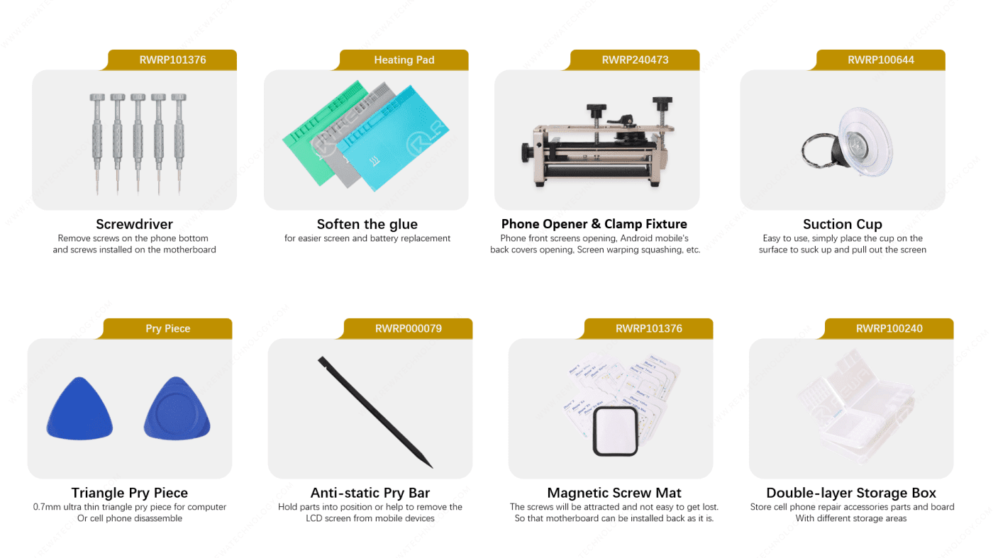 iphone-Reparaturwerkzeuglisten