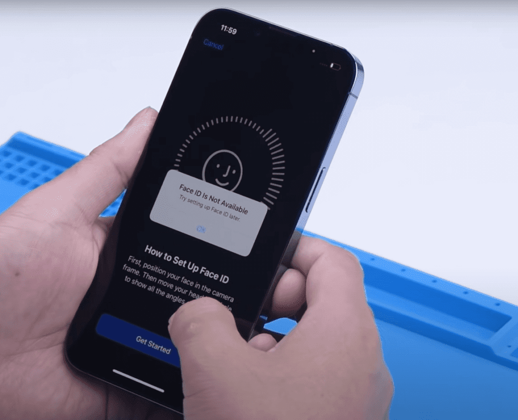 iphone 13 pro face id non disponible réparation l'identité du visage n'est pas disponible