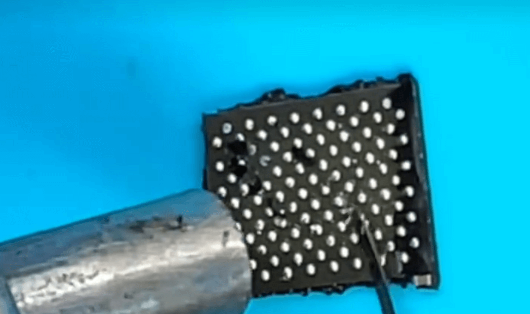 extracción del chip nand