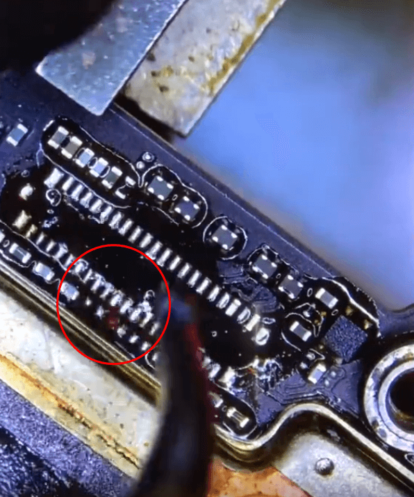 xiaomi mi 10 does not display issue repair 07 remove the connector and small components around CR6400