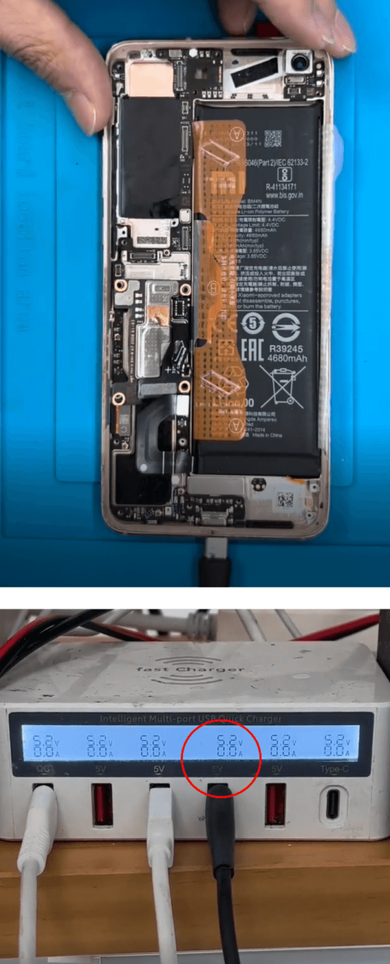 08 cannot charge with charging cable connected