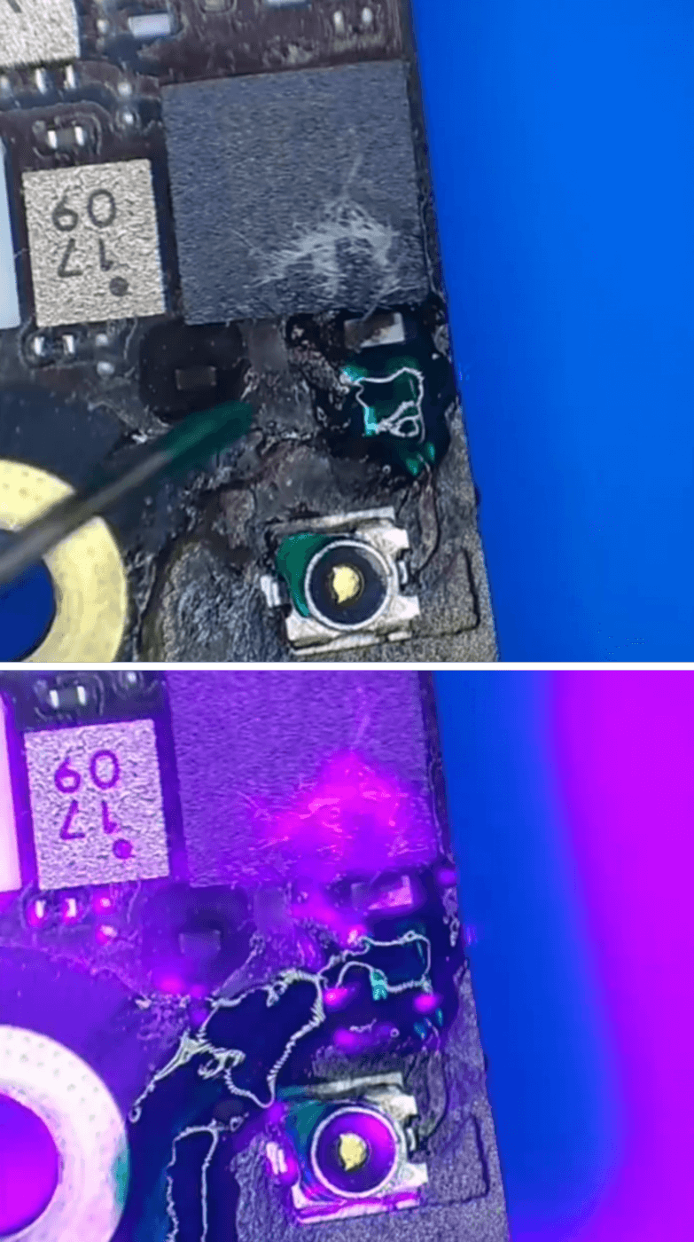 09 Appliquer le masque UV et polymériser avec la lampe UV