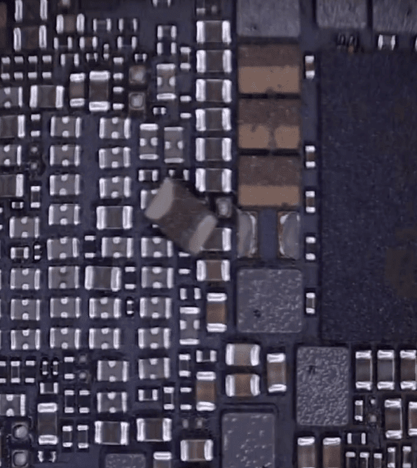 wie man honor v30 pro nicht booten nach fallen zu beheben: Motherboard Reparaturanleitung 11 Kondensator fehlt