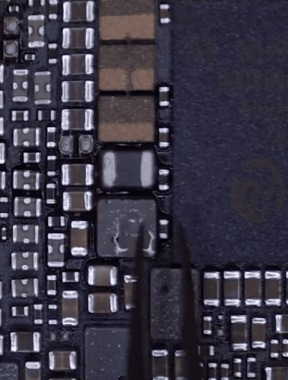 wie man honor v30 pro nicht booten nach fallen zu beheben: Motherboard Reparaturanleitung 13 Löten Sie die neue Spule zurück