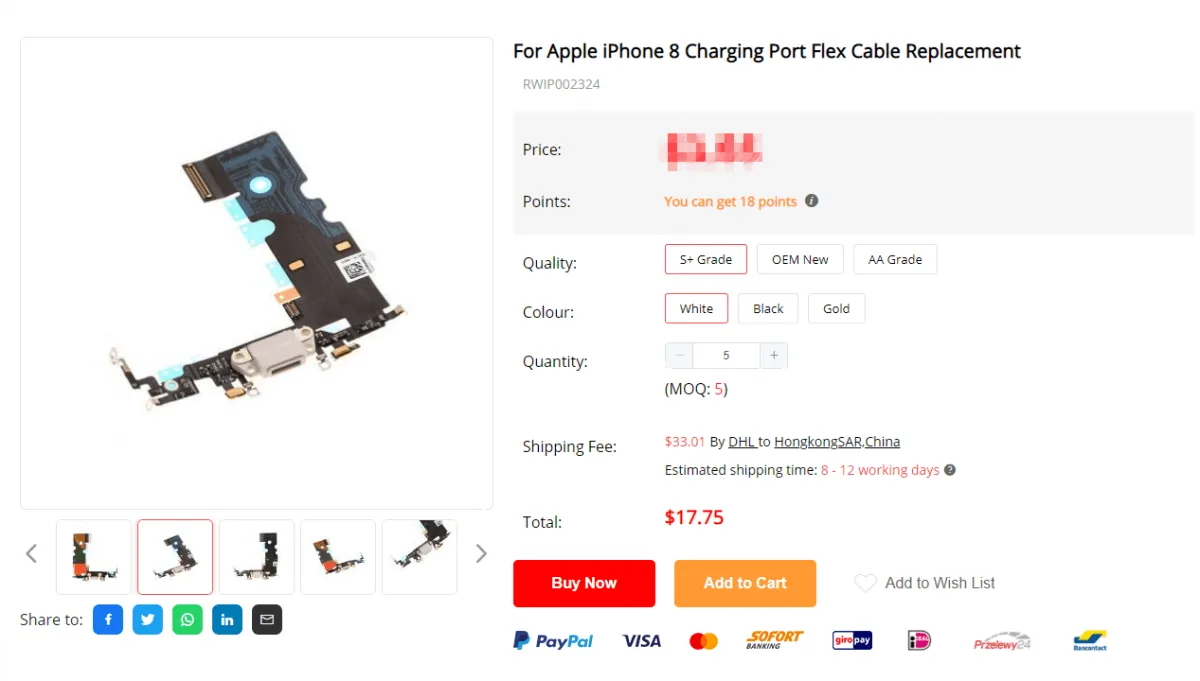 8 Charging Port