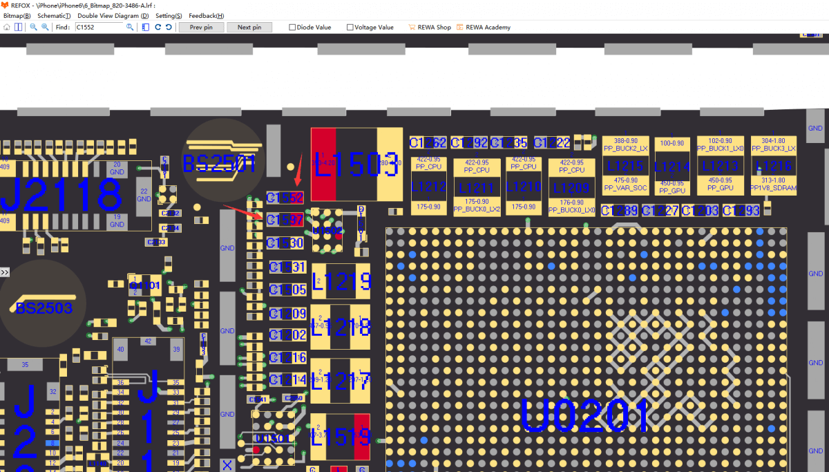iPhone 6 riparazione guasti comuni condivisione C1597 C552