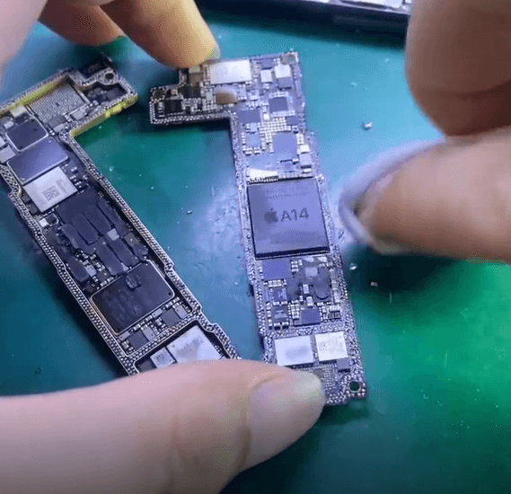 iPhone 12 pro non si avvia dopo una caduta - guida al recupero dei dati e alla riparazione della scheda logica Anche la CPU sembra a posto A14