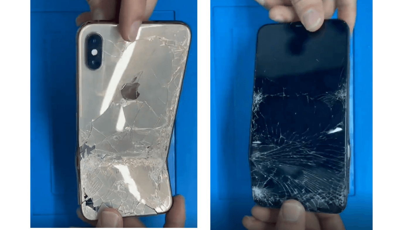 cracked iphone xs max repair case sharing Cracked Screen