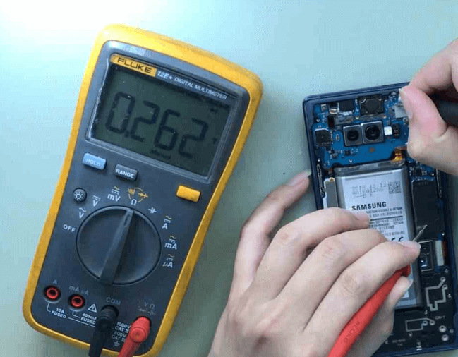 samsung note 9 cannot turn on repair Diode value back to normal
