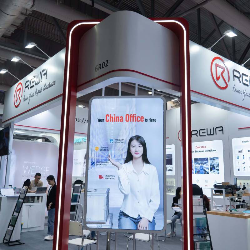 rewa ha partecipato con grande successo alla fiera dell'elettronica mobile di hong kong global sources REWA è il vostro ufficio in Cina