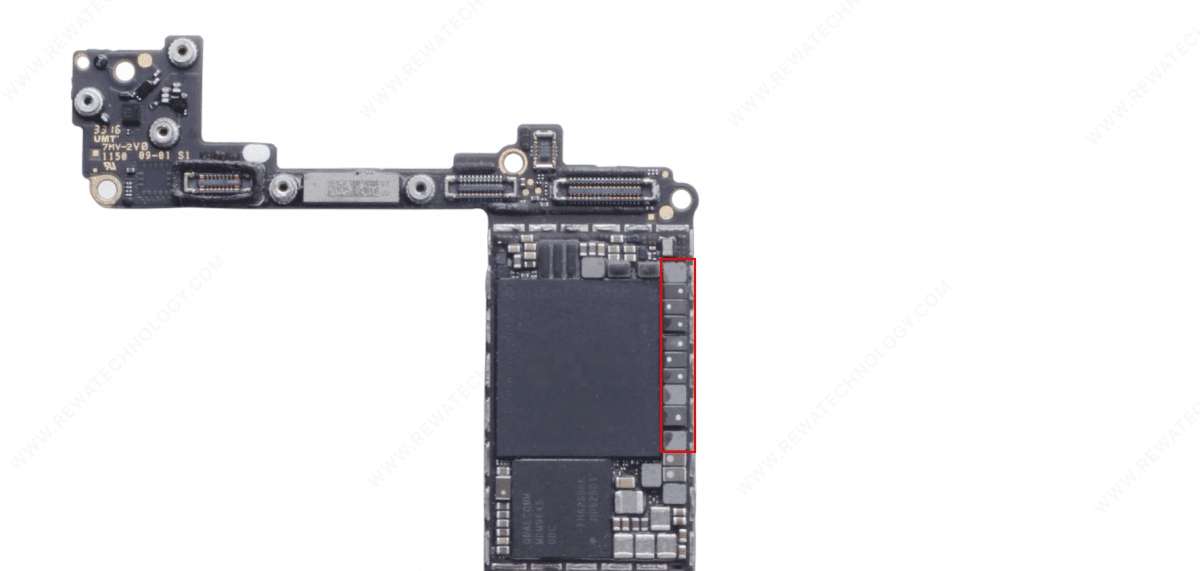Scarsa saldatura degli induttori intorno alla CPU