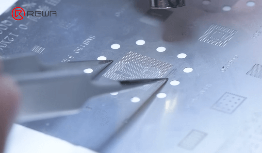 Reballing des CPU-Chips
