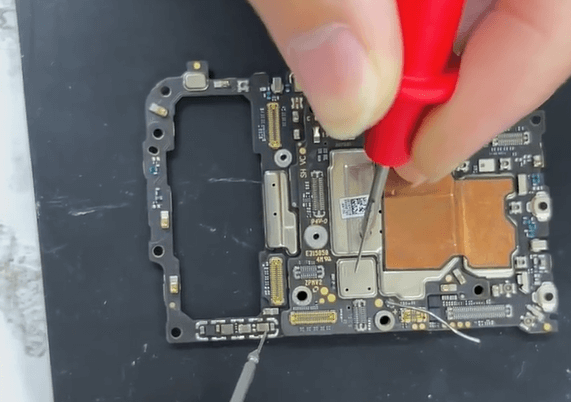 Shielding Cover small capacitor damaged