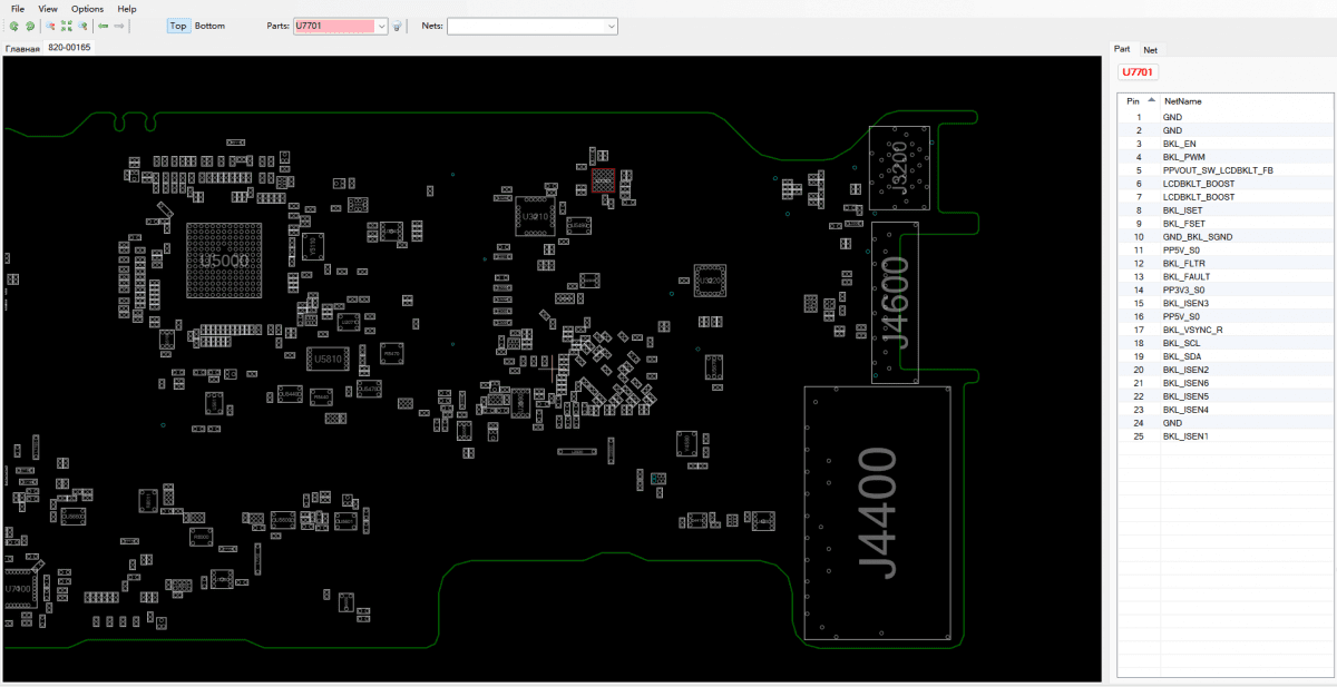 U7701 Mapa de bits