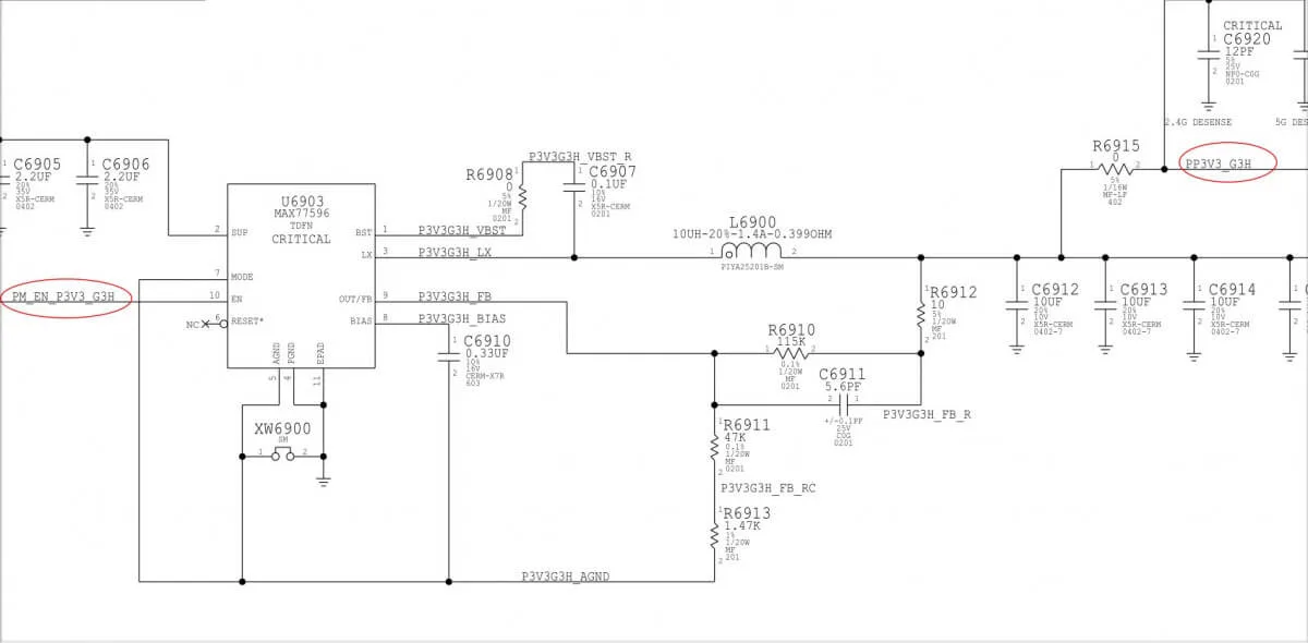 a1706 can not boot when press power button abnormal standby current 4