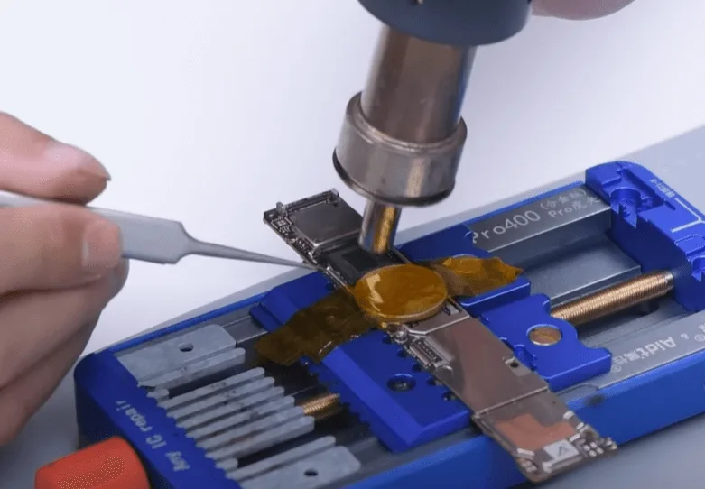 black shark won turn repair solder the cpu with hot air gun