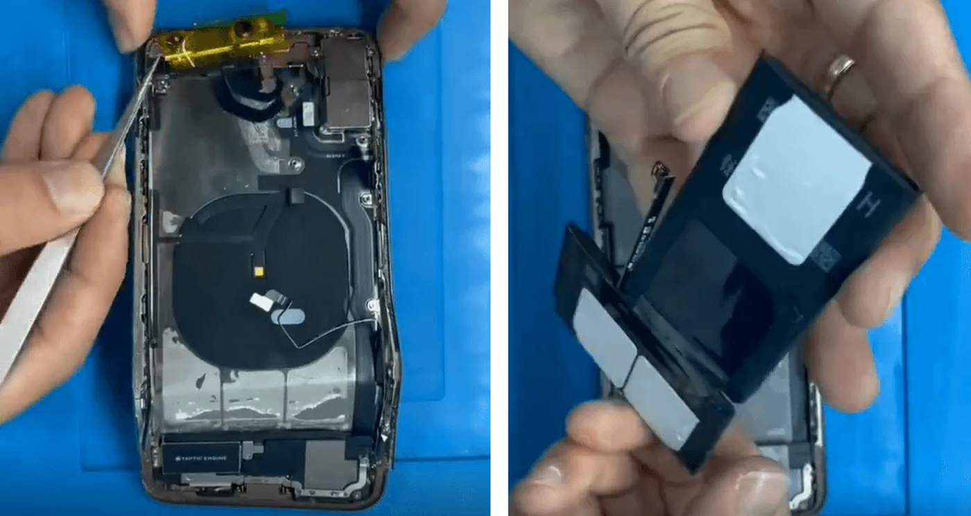 cracked iphone xs max repair case sharing swap parts