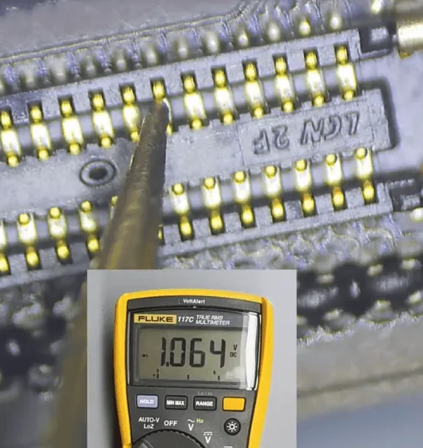 how fix black shark pro no display connector diode value on the