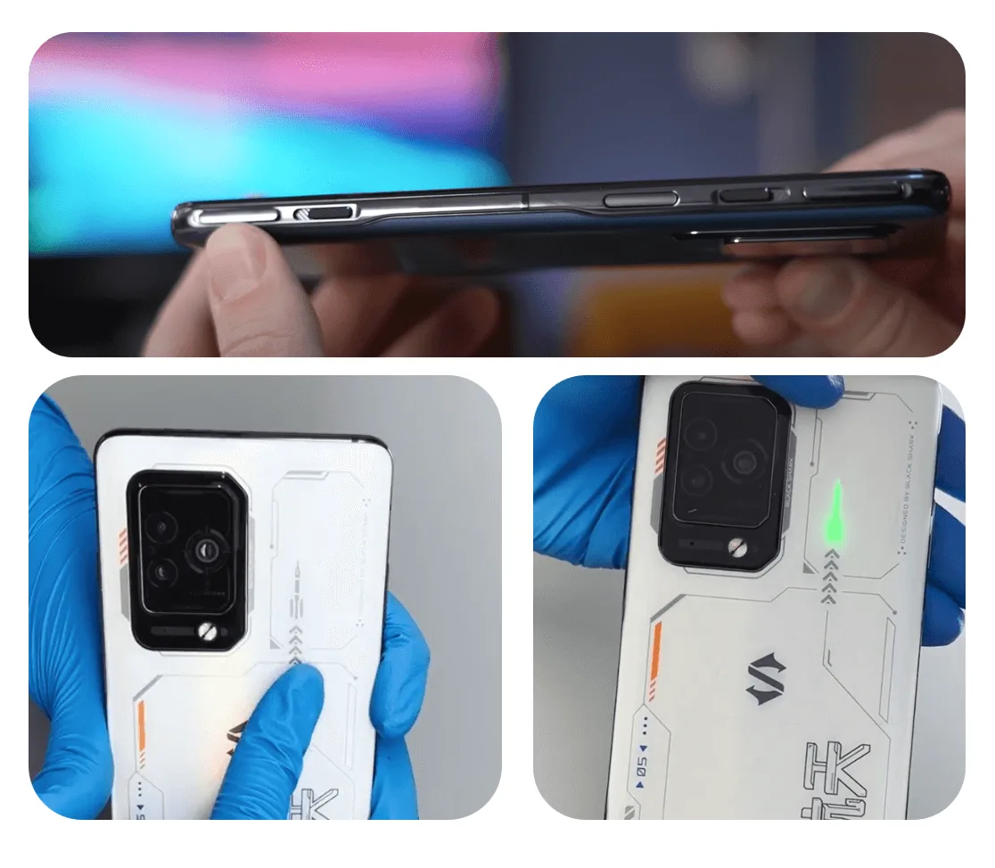 how fix black shark pro no display shoulder trigger button and glowing
