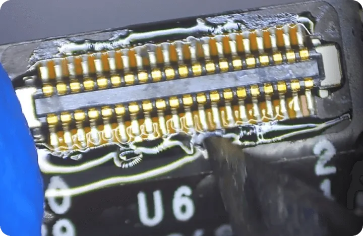 how fix black shark pro no display use the solderin iron to resolder