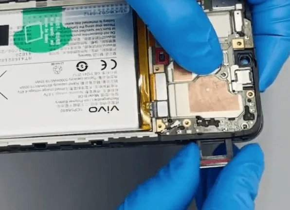 wie man einen beschädigten SIM-Karten-Sockel am Vivo y52s repariert how fix damaged sim card socket your vivo y52s assemble