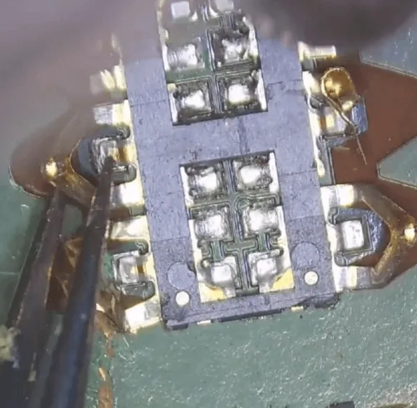 wie man einen beschädigten SIM-Karten-Sockel am Vivo y52s repariert how fix damaged sim card socket your vivo y52s heat with the hot air gun