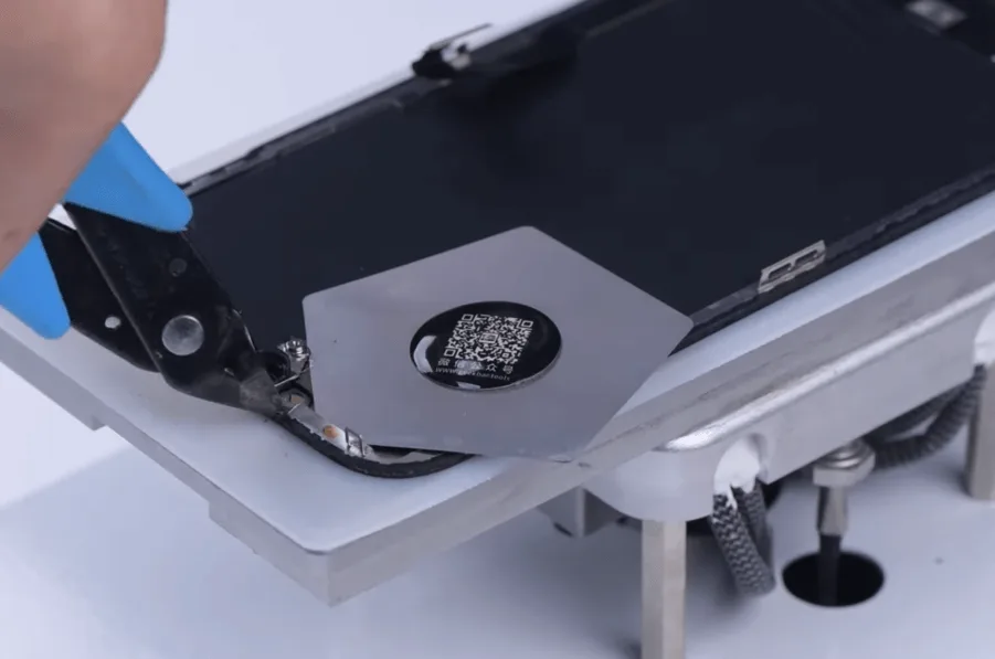 how fix iphone 12 pro max touch not working cut the top bezel open with