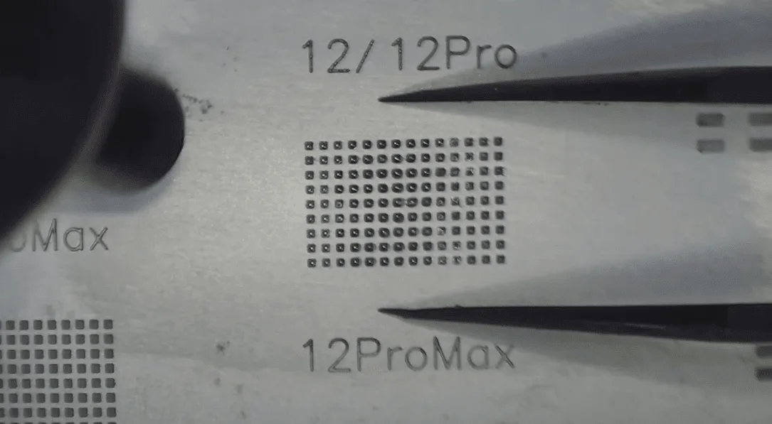 how fix iphone 12 pro max touch not working orm the solder balls with