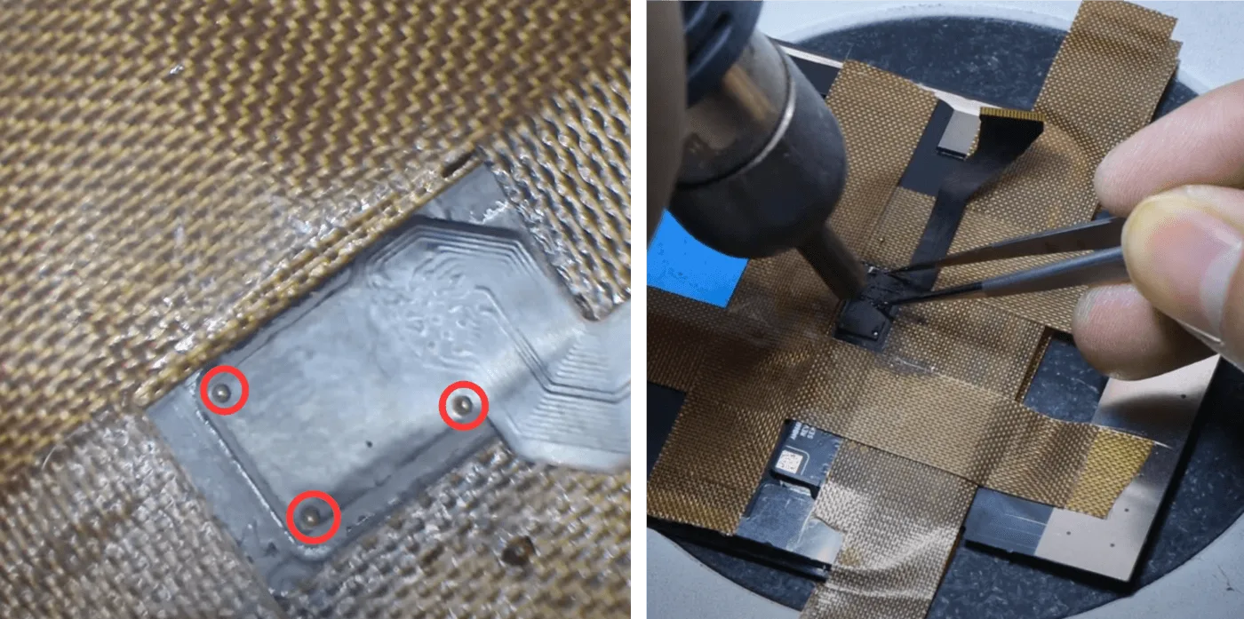 how fix iphone 12 pro max touch not working please align the three pins