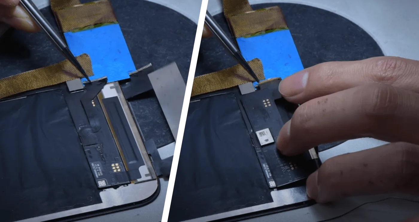 how fix iphone 12 pro max touch not working solder the other end of
