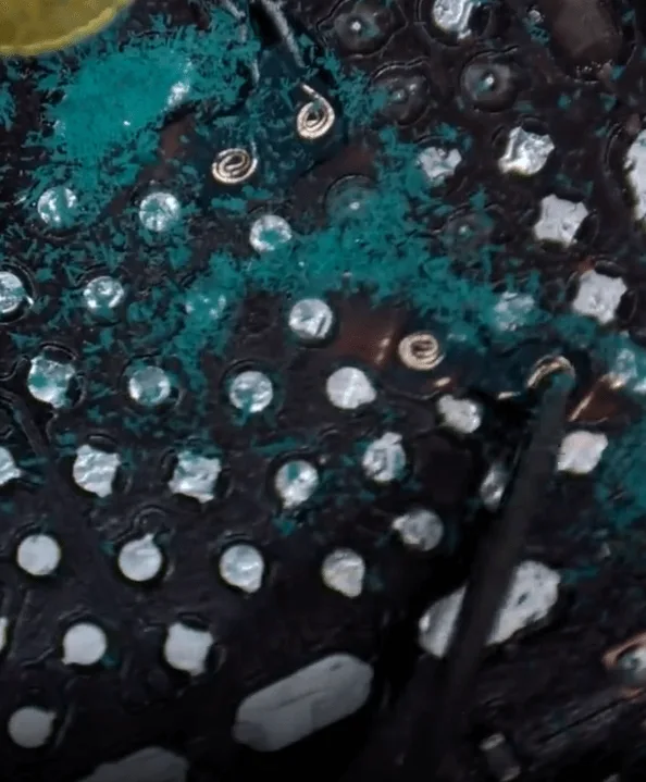 how repair huawei mate 40 pro hard drop scratch out the jumper wires