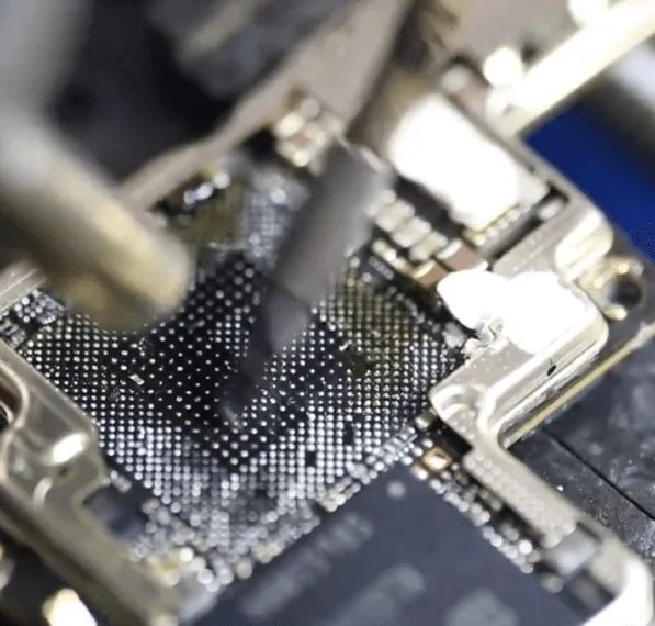 huawei mate 30 crack halves damage repair clean the glue and solder tin