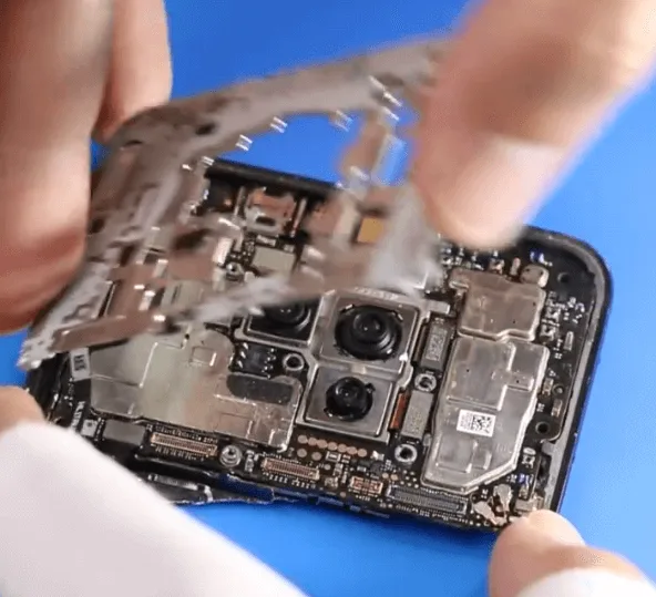 huawei mate 30 crack halves damage repair remove the cover and screw