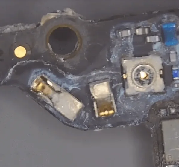 huawei mate x2 seawater damage repair the corrosive parts on motherboard