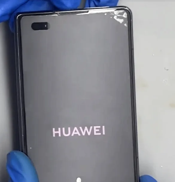 huawei mate x2 seawater damage repair the outter screen abnormal display