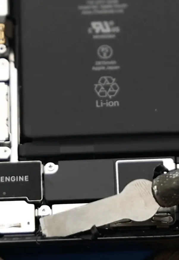 iphone 12 pro battery replacement remove the black glue