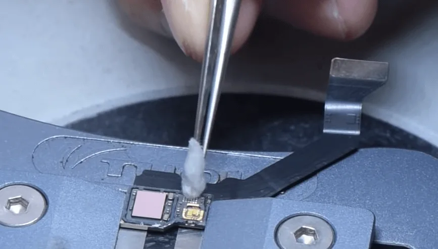 iphone 13 pro face id not available repair iphone 13 pro face id not available repair clean the pads with pcb
